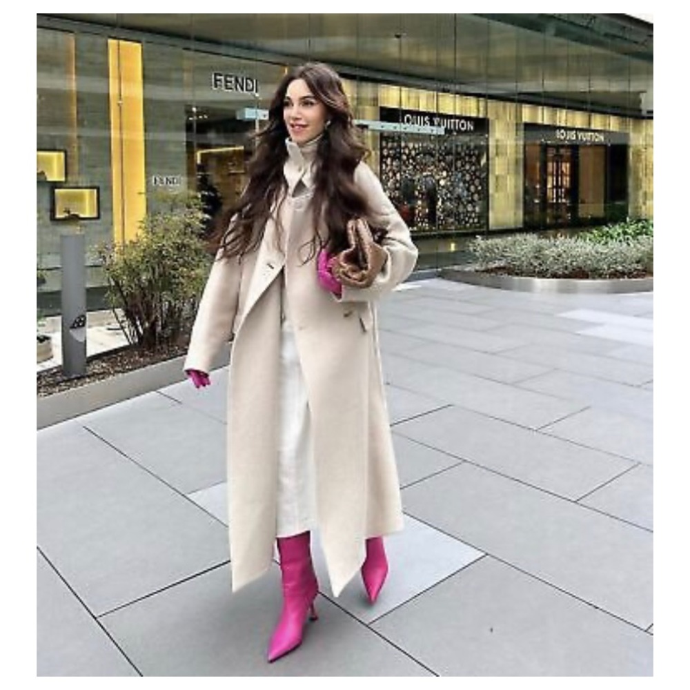 Zara wool high neck coat